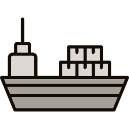 barco de carga icono