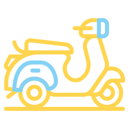 Vespa scooter icon