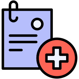 Medical invoice icon