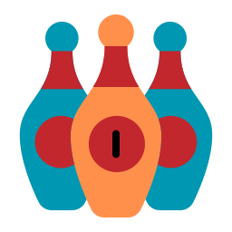 Bowling pins icon