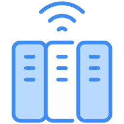 biblioteca in linea icona