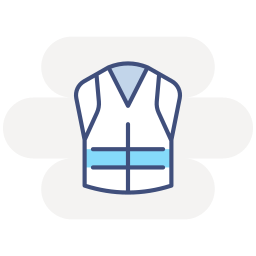 Safety cloth icon