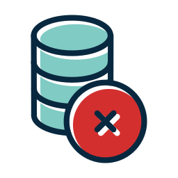 database verwijderen icoon