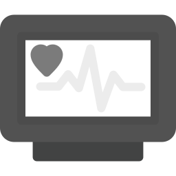 monitor ecg icona