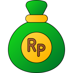 Indonesian rupiah icon