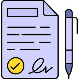 Contract agreement icon