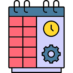 calendario de horarios icono