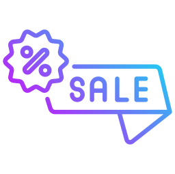 Sale sign icon