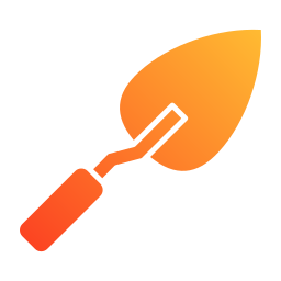 Cement trowel icon