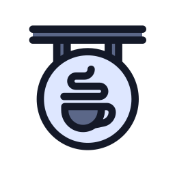 znak kawiarni ikona