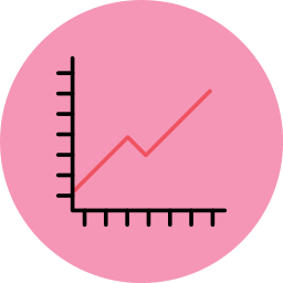 grafico a linee icona