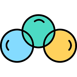 Overlapping circles icon