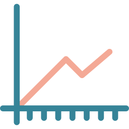 graphique en ligne Icône