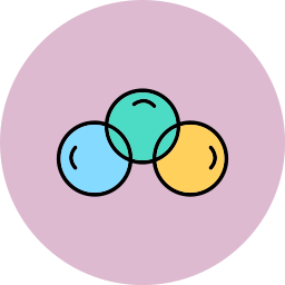 overlappende cirkels icoon