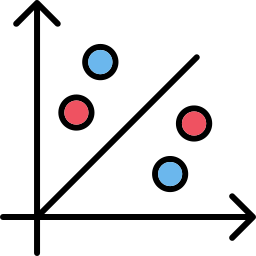 grafico di dispersione icona