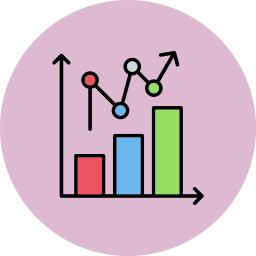 Statistical chart icon