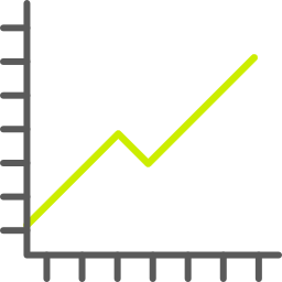 gráfico de linea icono