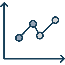 Line chart icon