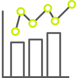 gráfico de barras Ícone