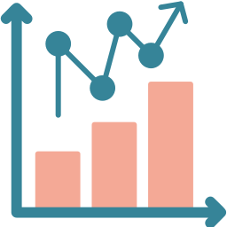 Statistical chart icon