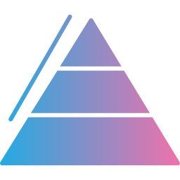 diagramme pyramidal Icône