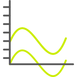 gráfico de ondas icono