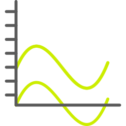 gráfico de onda Ícone