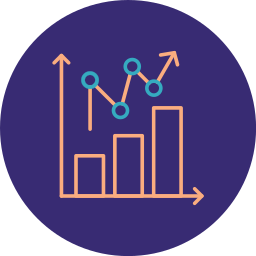 Statistical chart icon