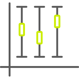 diagrama de caja icono