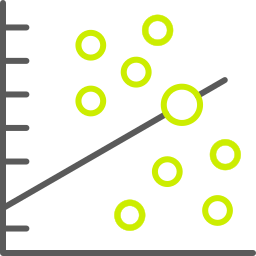 graphique de dispersion Icône