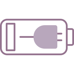 batteria in carica icona