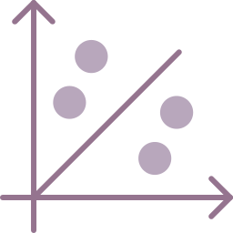 grafico di dispersione icona