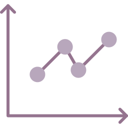 gráfico de linea icono