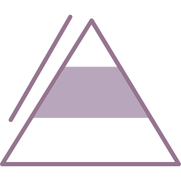 diagramme pyramidal Icône