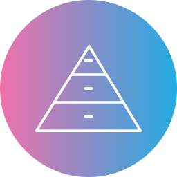 Pyramid chart icon