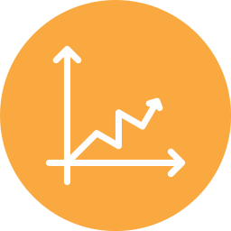 Line chart icon