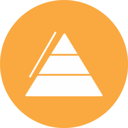 Pyramid chart icon