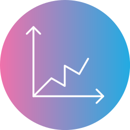 Line chart icon