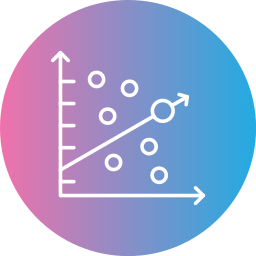 graphique de dispersion Icône