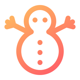 muñeco de nieve icono