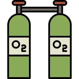 cilindros de oxígeno icono