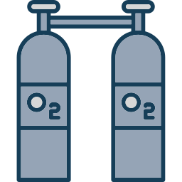 cilindros de oxígeno icono