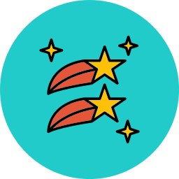 Shooting stars icon