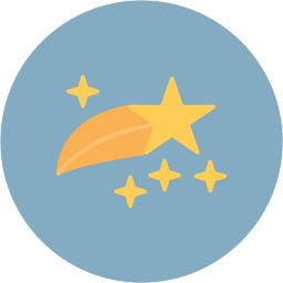 Shooting star icon