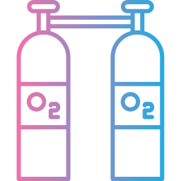 Oxygen cylinders icon