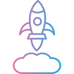 Rocket launch icon