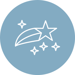 Shooting star icon