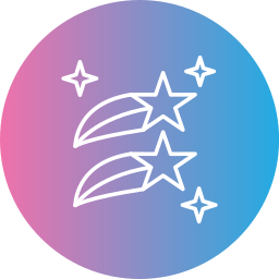 Shooting stars icon