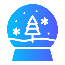 globo de nieve icono