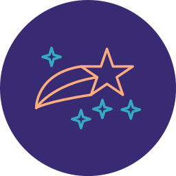 Shooting star icon